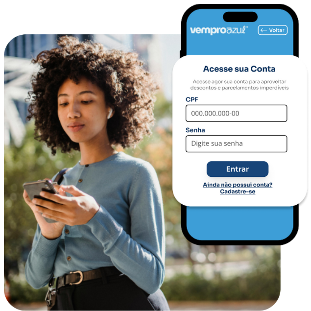 VemproAzul: Acesse sua conta